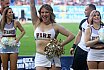 ELF: Die Pyromaniacs Cheerleader beim Heimspiel von Rhein Fire gegen die Hamburg Seadevils am  13.08.2023