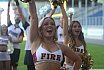 ELF: Die Pyromaniacs Cheerleader beim Heimspiel von Rhein Fire gegen die Hamburg Seadevils am  13.08.2023