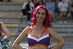 Die Cheerleader beim Spiel Frankfurt Universe vs Bad Homburg Sentinels am 26.08.2023