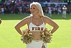 ELF: Die Pyromaniacs Cheerleader beim Heimspiel von Rhein Fire gegen die Hamburg Seadevils am  13.08.2023