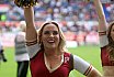 Die Cheerleader beim Spiel Rhein Fire vs Cologne Centurions am 23.07.2023