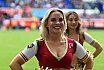 Die Cheerleader beim Spiel Rhein Fire vs Cologne Centurions am 23.07.2023