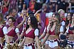 Die Rhein Fire Pyromaniacs und die Frankfurt Galaxy Dancers beim Halbfinale in Duisburg am 17.09.2023