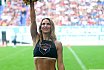 ELF: Die Pyromaniacs Cheerleader beim Heimspiel von Rhein Fire gegen die Hamburg Seadevils am  13.08.2023