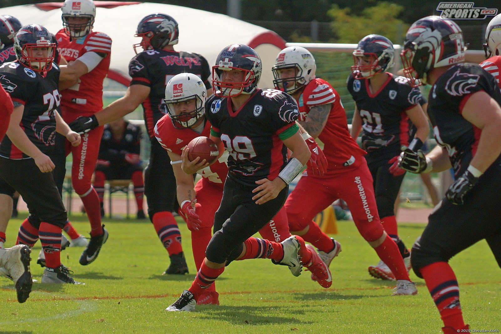 OL Hessen: Rhein-Main Rockets vs Wetzlar Wölfe 25:13 10.08.201