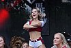 ELF: Die Pyromaniacs Cheerleader beim Heimspiel von Rhein Fire gegen die Hamburg Sea Devils am 25.07.2022
