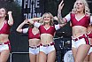 ELF: Die Pyromaniacs Cheerleader beim Heimspiel von Rhein Fire gegen die Hamburg Sea Devils am 25.07.2022