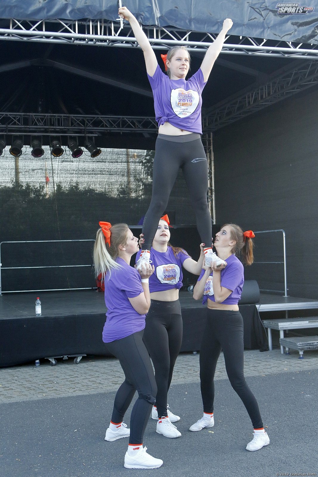 Die Frankfurt Universe Cheerleader beim Heimspiel gegen die Hildesheim Invaders am 21.09.2019