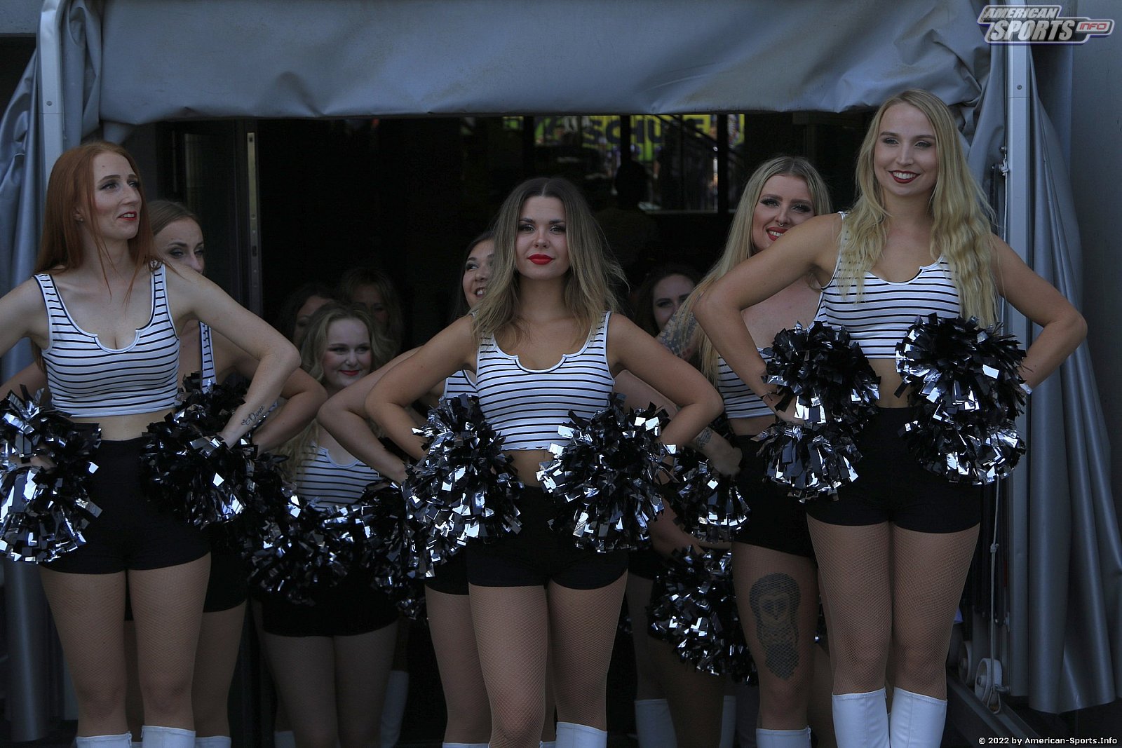 Die Galaxy Dancers beim Spiel gegen die Panthers Wrocław am 19.06.2022