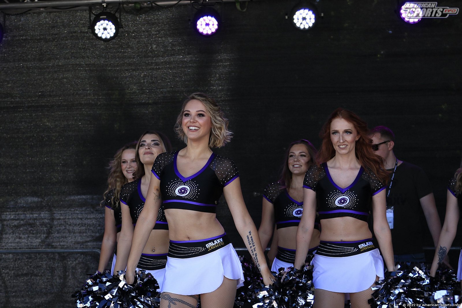 Die Frankfurt Galaxy Dancers beim Heimspiel gegen die Cologne Centurions am 18.07.2022