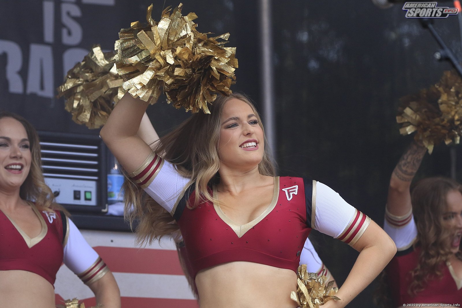 ELF: Die Pyromaniacs Cheerleader beim Heimspiel von Rhein Fire gegen die Frankfurt Galaxy am 21.08.2022
