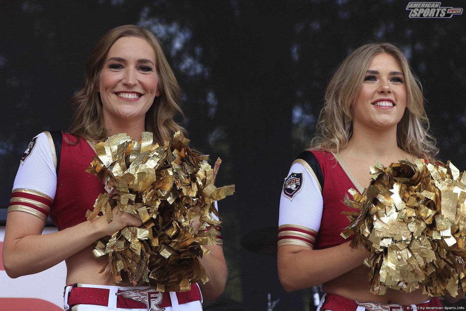 ELF: Die Pyromaniacs Cheerleader beim Heimspiel von Rhein Fire gegen die Frankfurt Galaxy am 21.08.2022