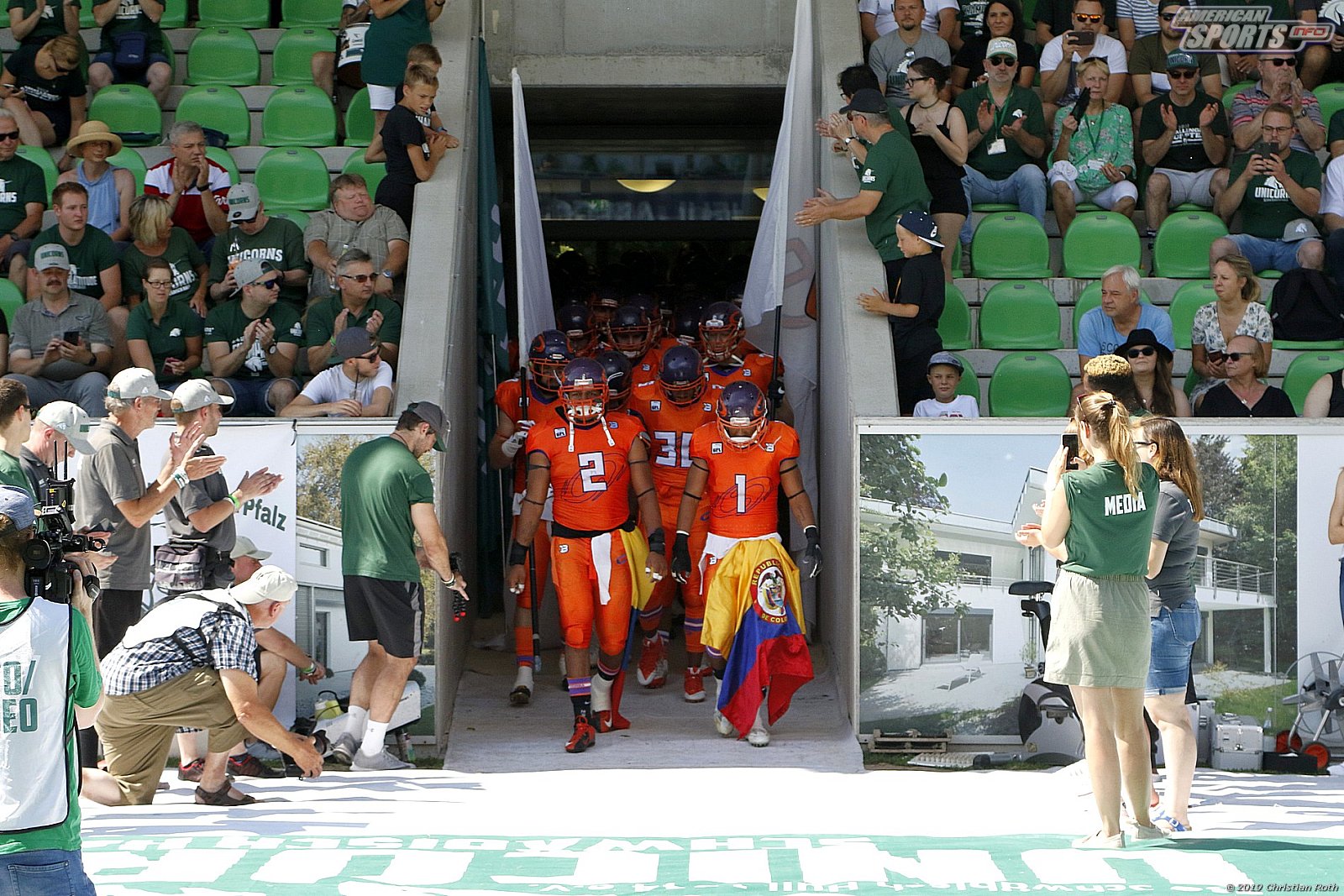 GFL Süd: Schwäbisch Hall Unicorns vs Frankfurt Universe 42:34 11.08.2019