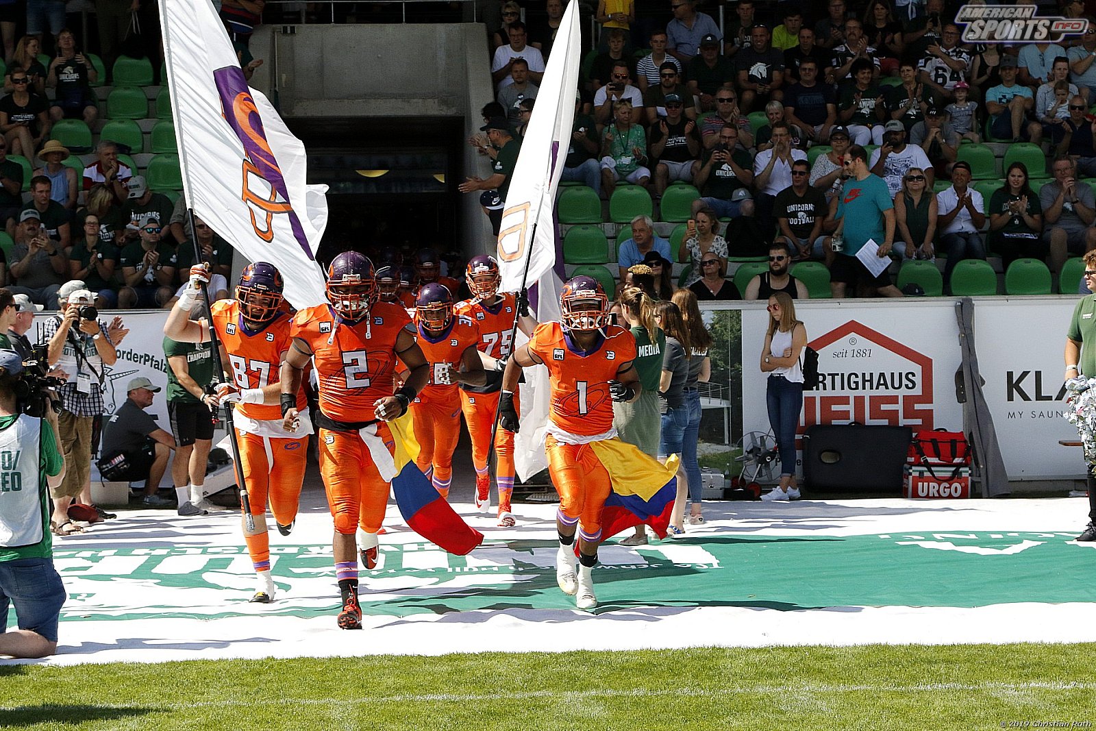 GFL Süd: Schwäbisch Hall Unicorns vs Frankfurt Universe 42:34 11.08.2019