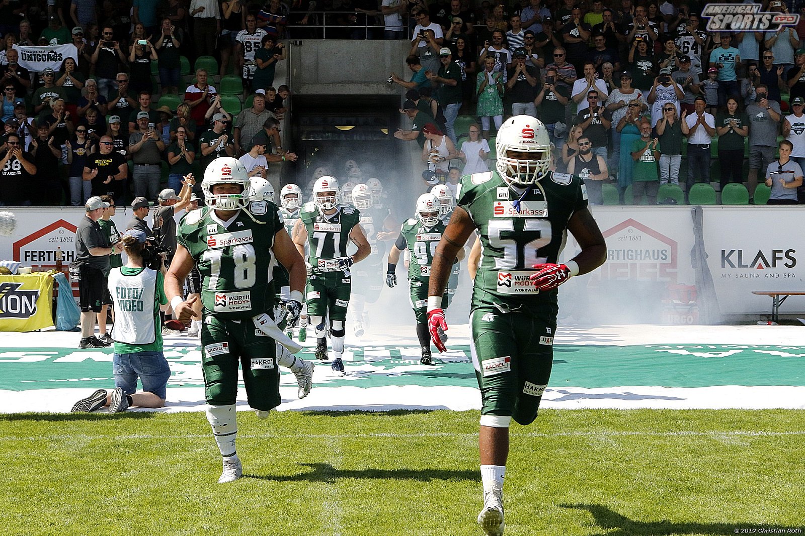 GFL Süd: Schwäbisch Hall Unicorns vs Frankfurt Universe 42:34 11.08.2019
