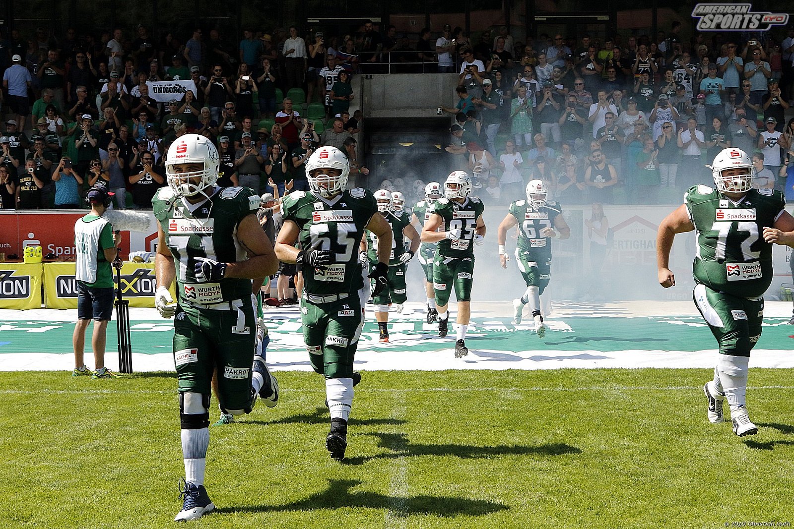 GFL Süd: Schwäbisch Hall Unicorns vs Frankfurt Universe 42:34 11.08.2019