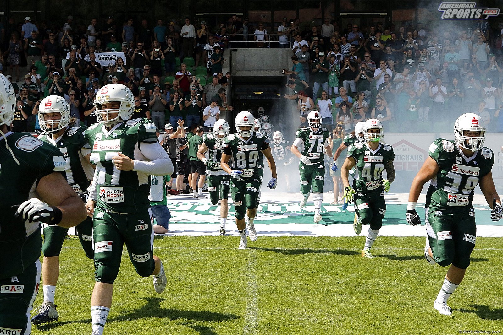 GFL Süd: Schwäbisch Hall Unicorns vs Frankfurt Universe 42:34 11.08.2019
