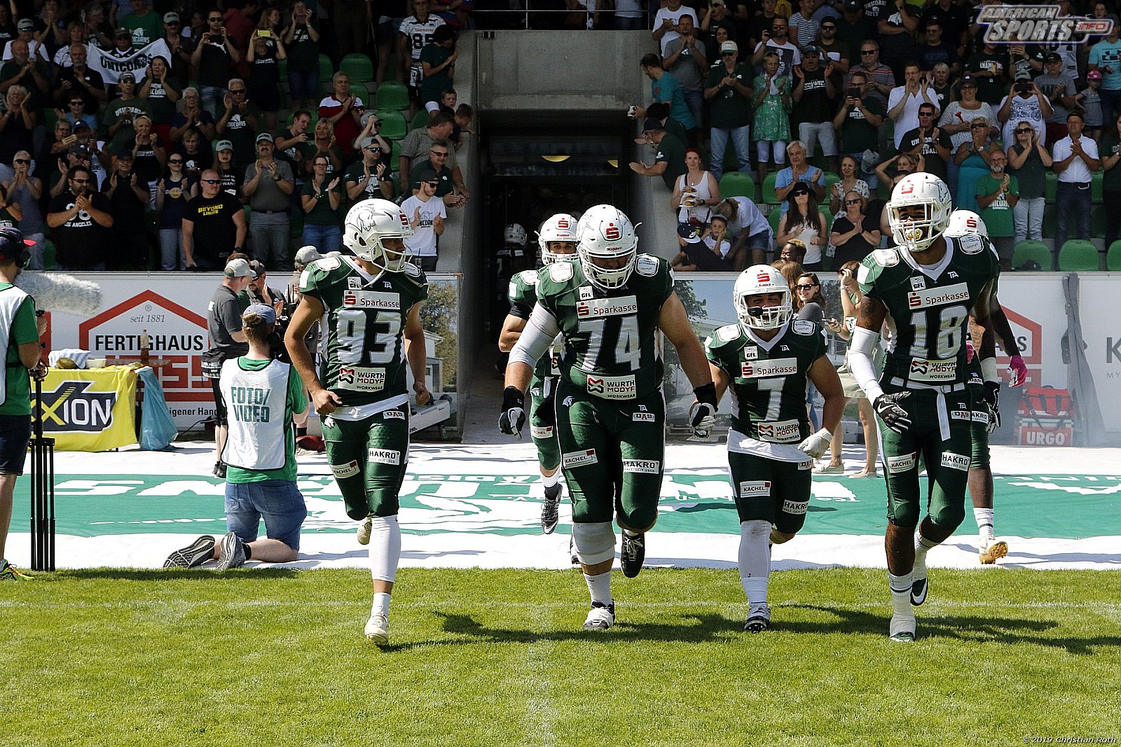 GFL Süd: Schwäbisch Hall Unicorns vs Frankfurt Universe 42:34 11.08.2019