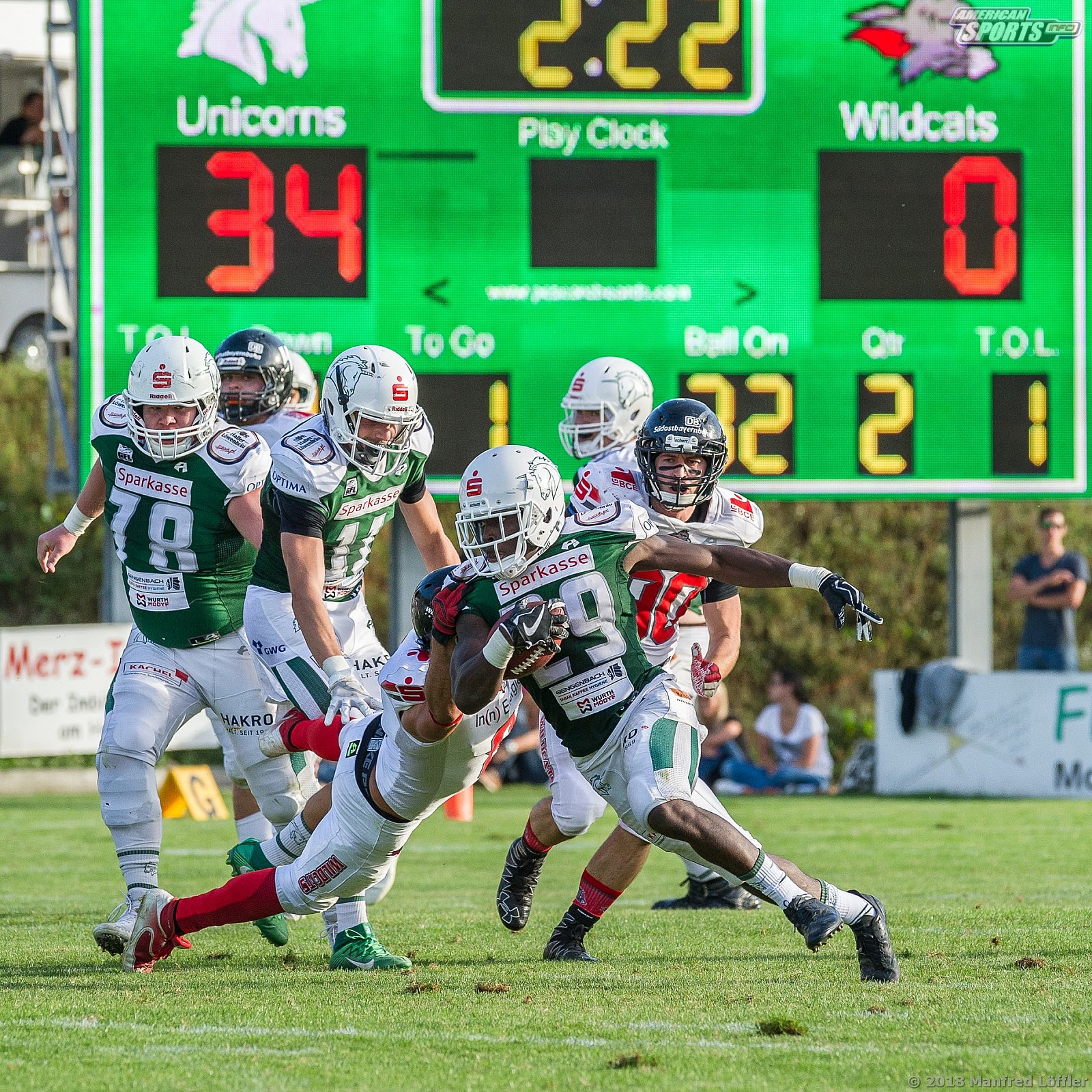 GFL Schwäbisch Hall Unicorns vs Kirchdorf Wildcats 40:00 08.09.2018