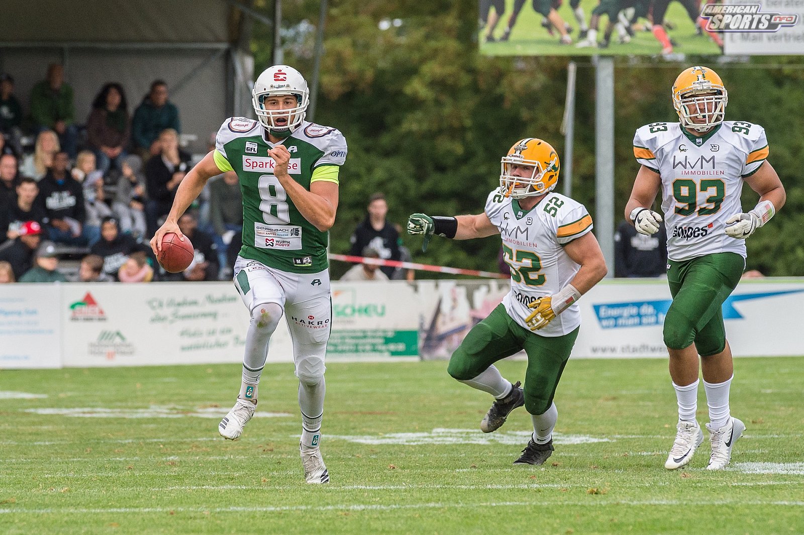 SHU_vs_Cologne_Crocodiles - GFL Playoffs: Schwäbisch Hall Unicorns vs Cologne Crocodiles 37:14 22.09.2018 Galerie 2