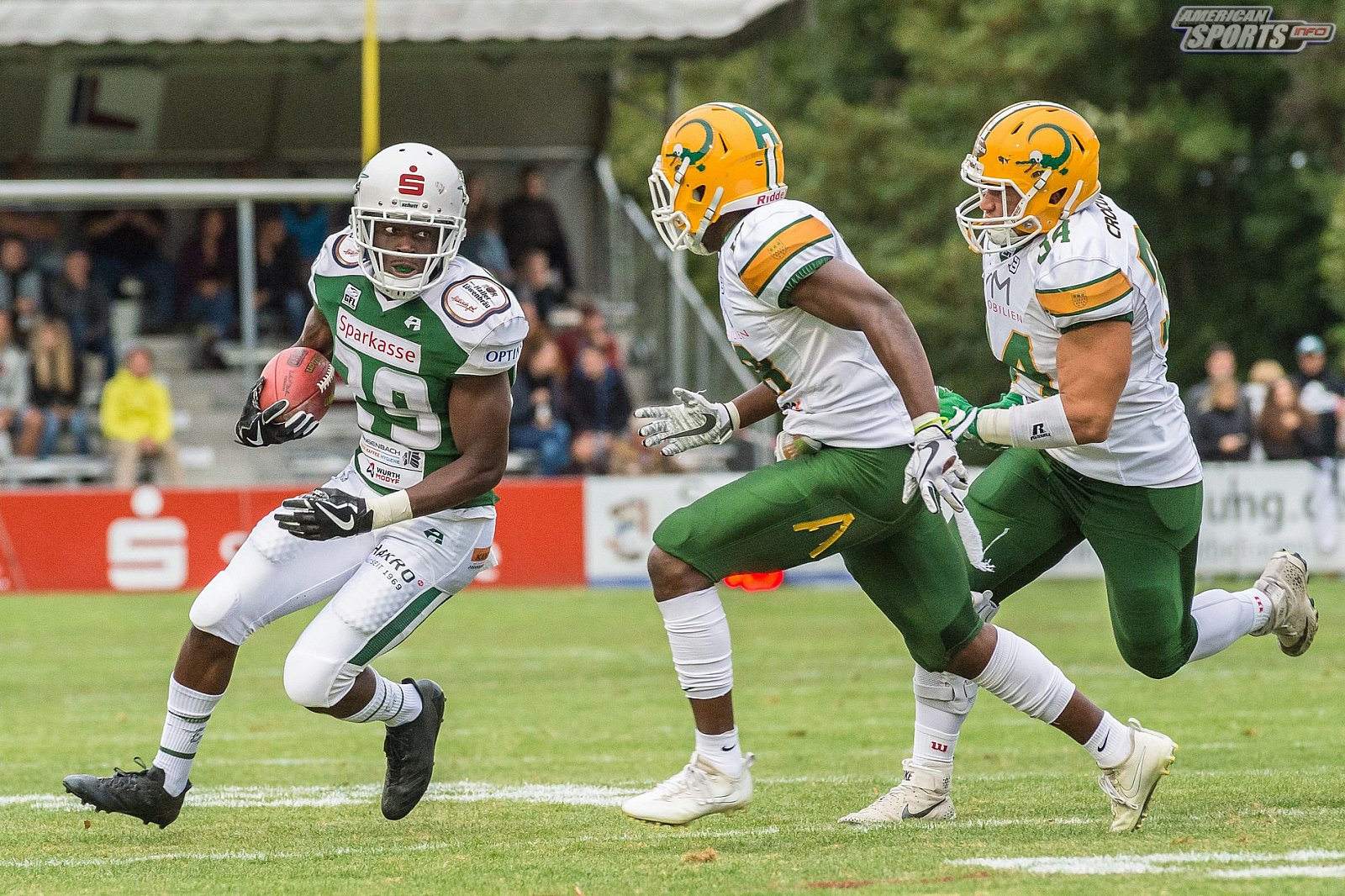 SHU_vs_Cologne_Crocodiles - GFL Playoffs: Schwäbisch Hall Unicorns vs Cologne Crocodiles 37:14 22.09.2018 Galerie 2