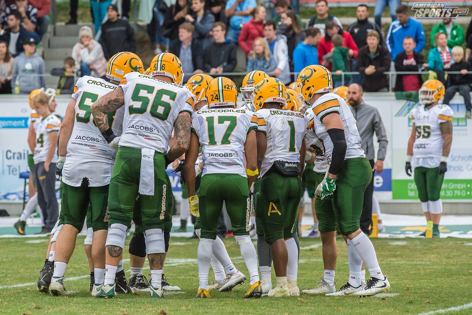 SHU_vs_Cologne_Crocodiles - GFL Playoffs: Schwäbisch Hall Unicorns vs Cologne Crocodiles 37:14 22.09.2018 Galerie 2