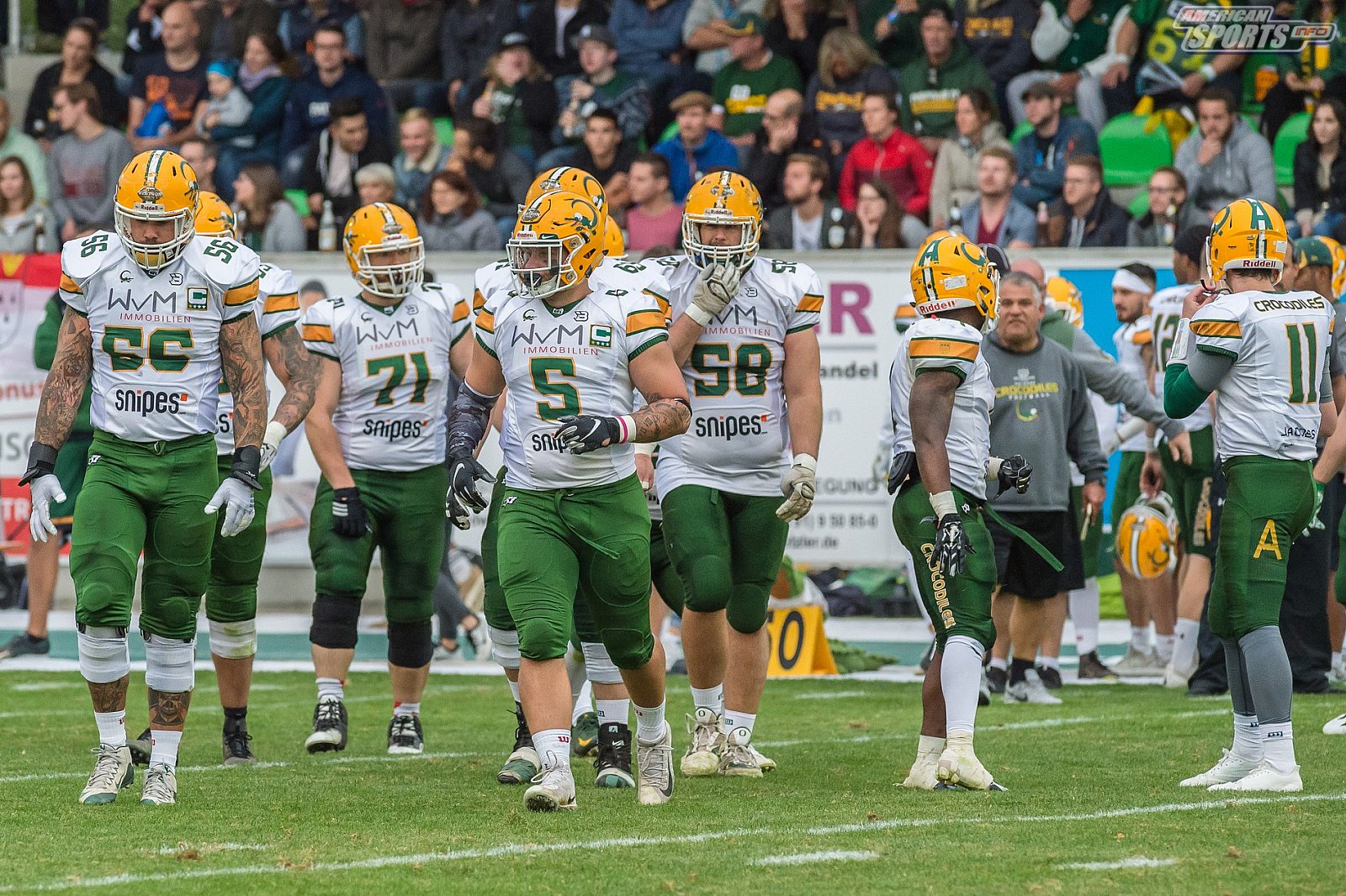SHU_vs_Cologne_Crocodiles - GFL Playoffs: Schwäbisch Hall Unicorns vs Cologne Crocodiles 37:14 22.09.2018 Galerie 2