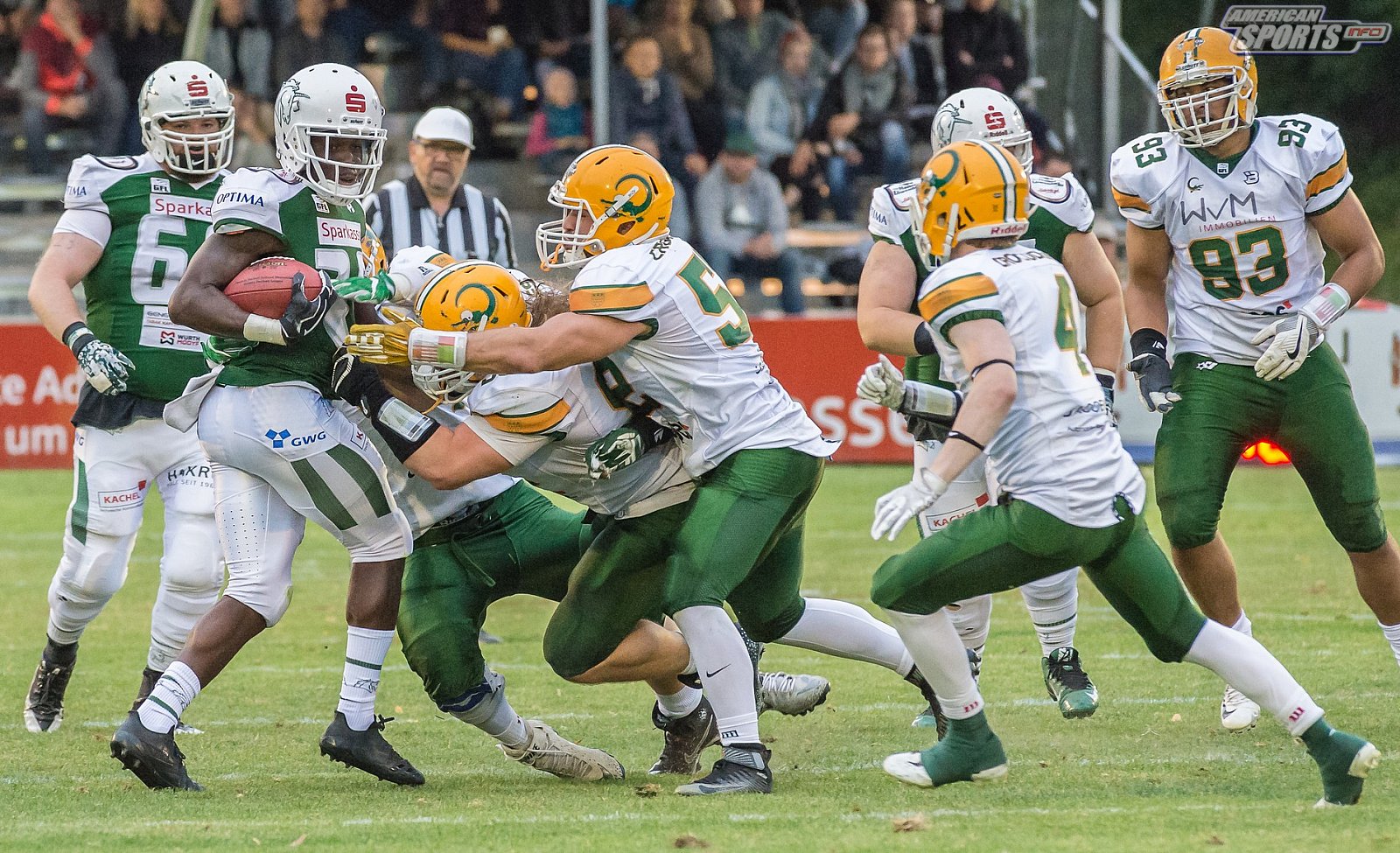 SHU_vs_Cologne_Crocodiles - GFL Playoffs: Schwäbisch Hall Unicorns vs Cologne Crocodiles 37:14 22.09.2018 Galerie 2