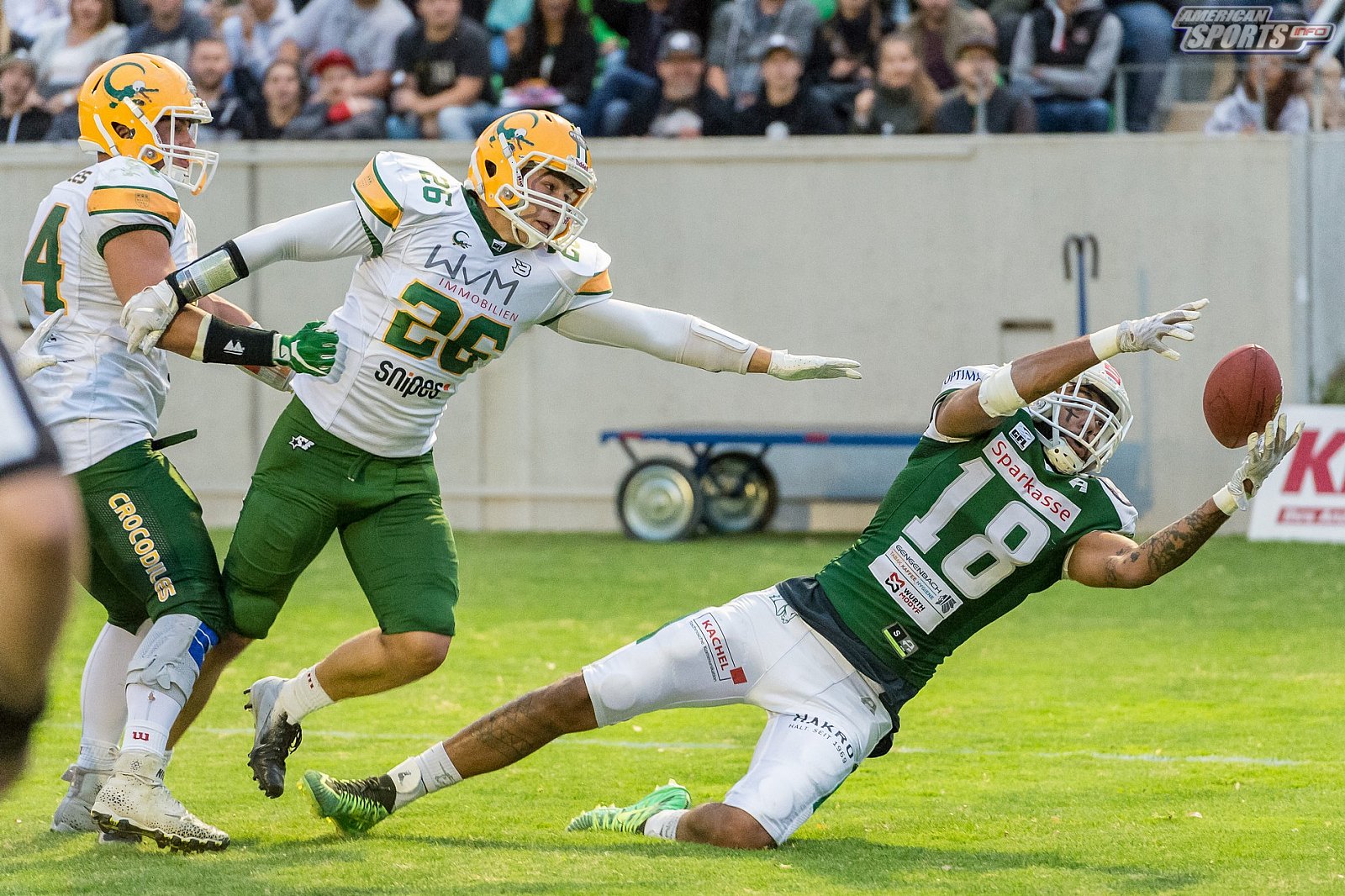 SHU_vs_Cologne_Crocodiles - GFL Playoffs: Schwäbisch Hall Unicorns vs Cologne Crocodiles 37:14 22.09.2018 Galerie 2
