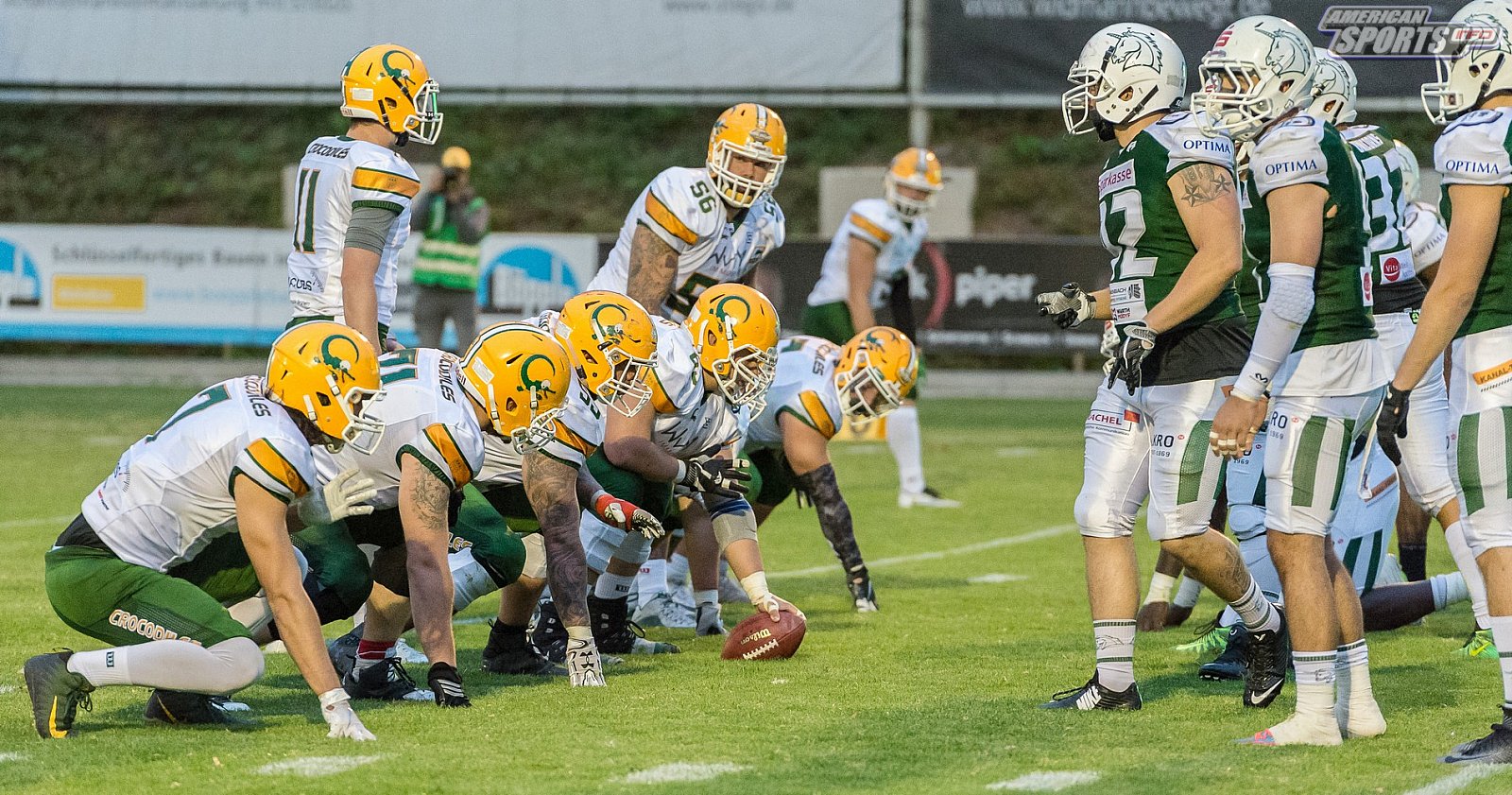 SHU_vs_Cologne_Crocodiles - GFL Playoffs: Schwäbisch Hall Unicorns vs Cologne Crocodiles 37:14 22.09.2018 Galerie 2
