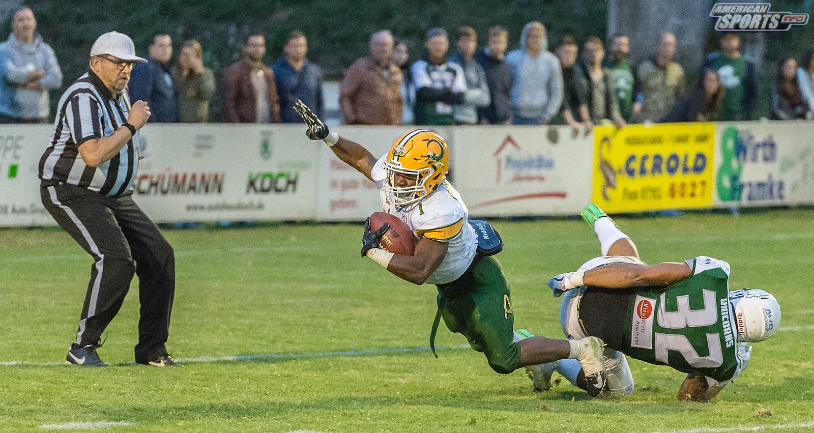 SHU_vs_Cologne_Crocodiles - GFL Playoffs: Schwäbisch Hall Unicorns vs Cologne Crocodiles 37:14 22.09.2018 Galerie 2