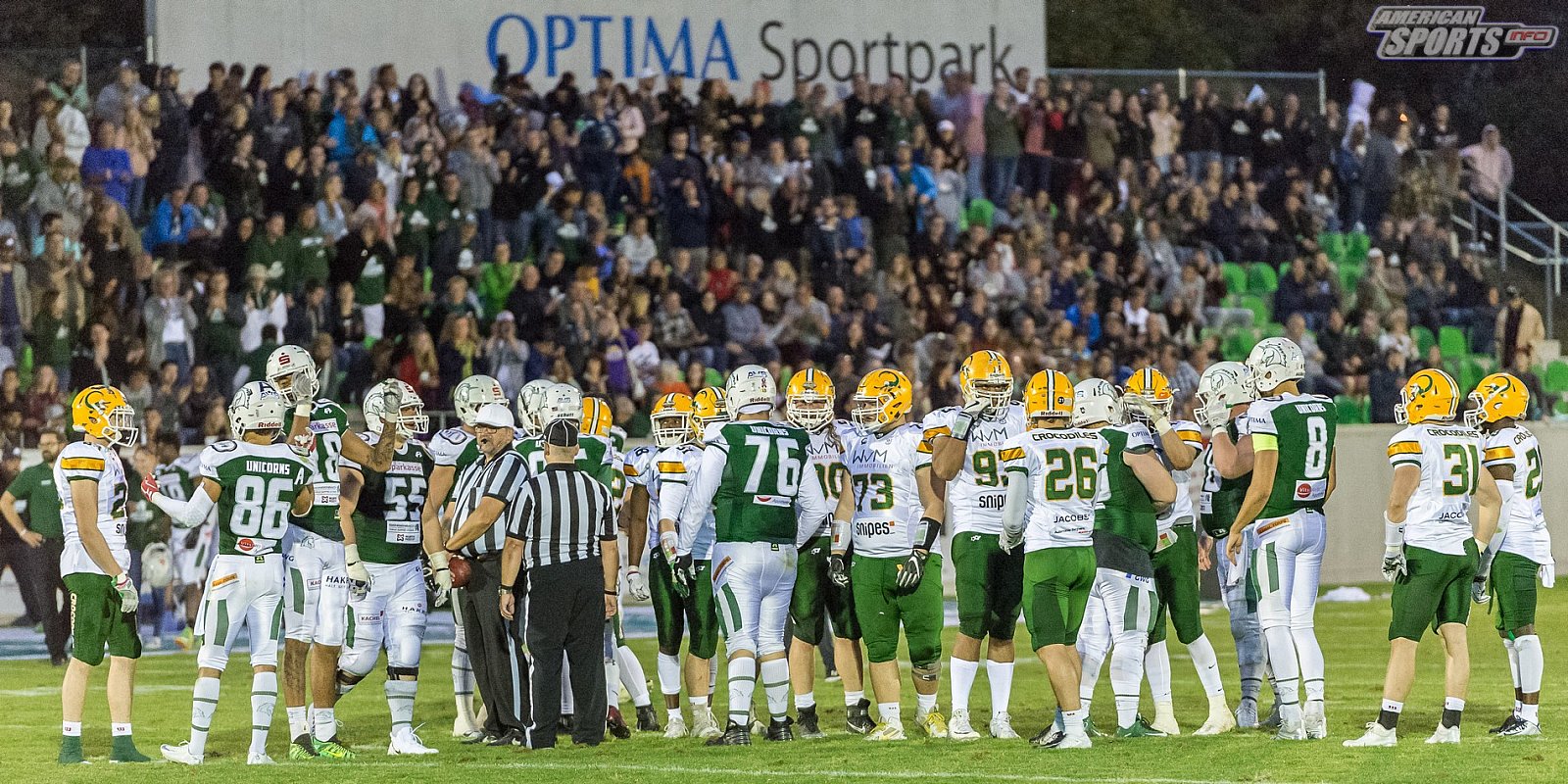 SHU_vs_Cologne_Crocodiles - GFL Playoffs: Schwäbisch Hall Unicorns vs Cologne Crocodiles 37:14 22.09.2018 Galerie 2