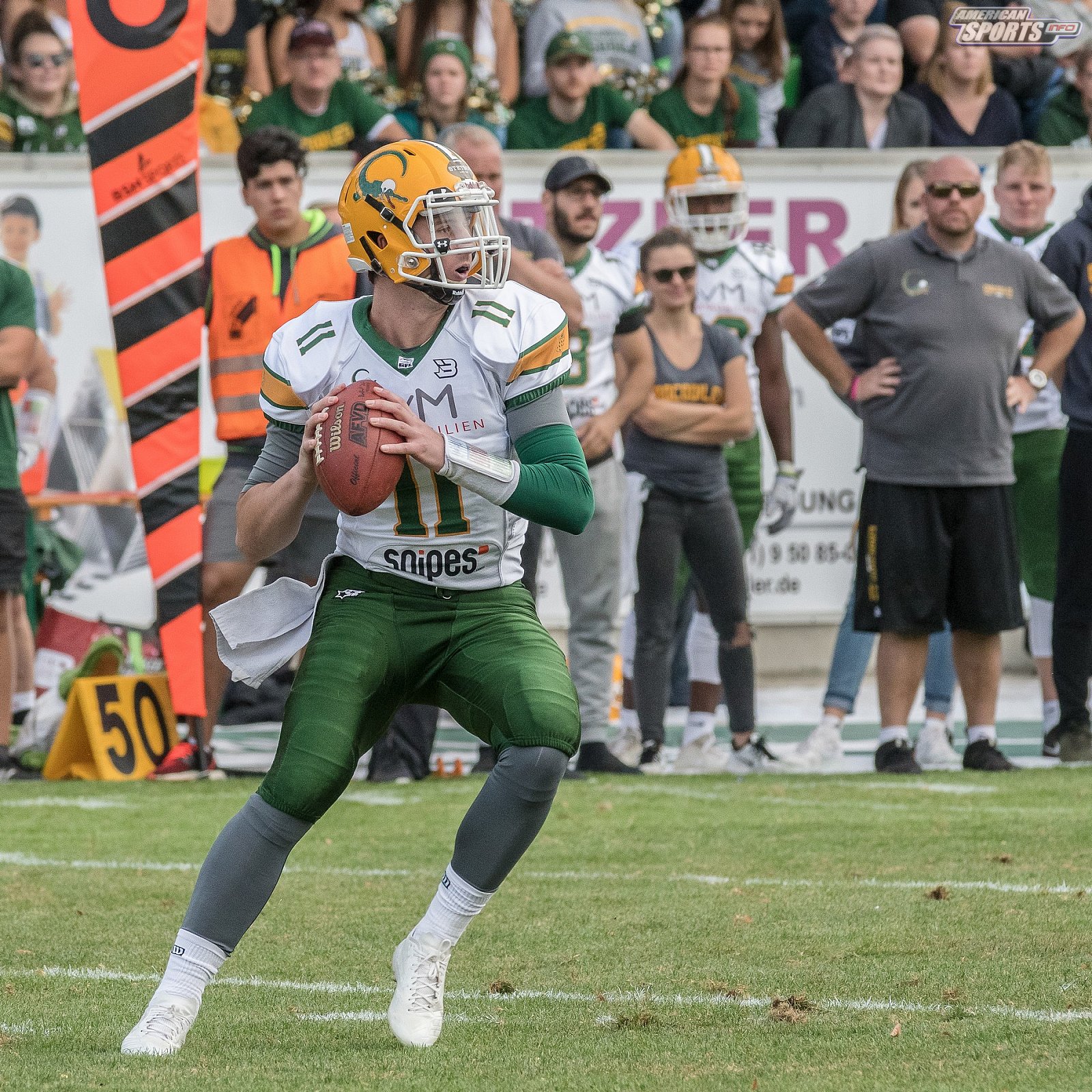 SHU_vs_Cologne_Crocodiles - GFL Playoffs: Schwäbisch Hall Unicorns vs Cologne Crocodiles 37:14 22.09.2018 Galerie 2
