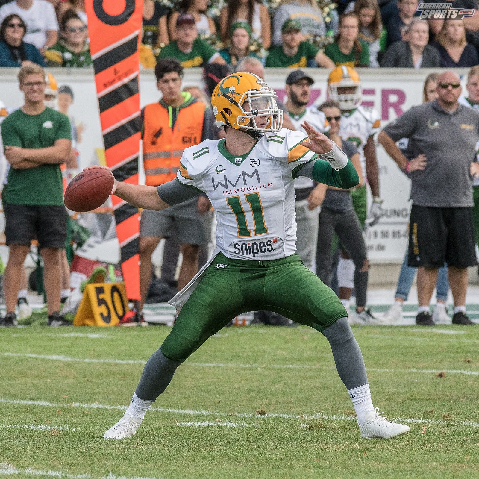 SHU_vs_Cologne_Crocodiles - GFL Playoffs: Schwäbisch Hall Unicorns vs Cologne Crocodiles 37:14 22.09.2018 Galerie 2