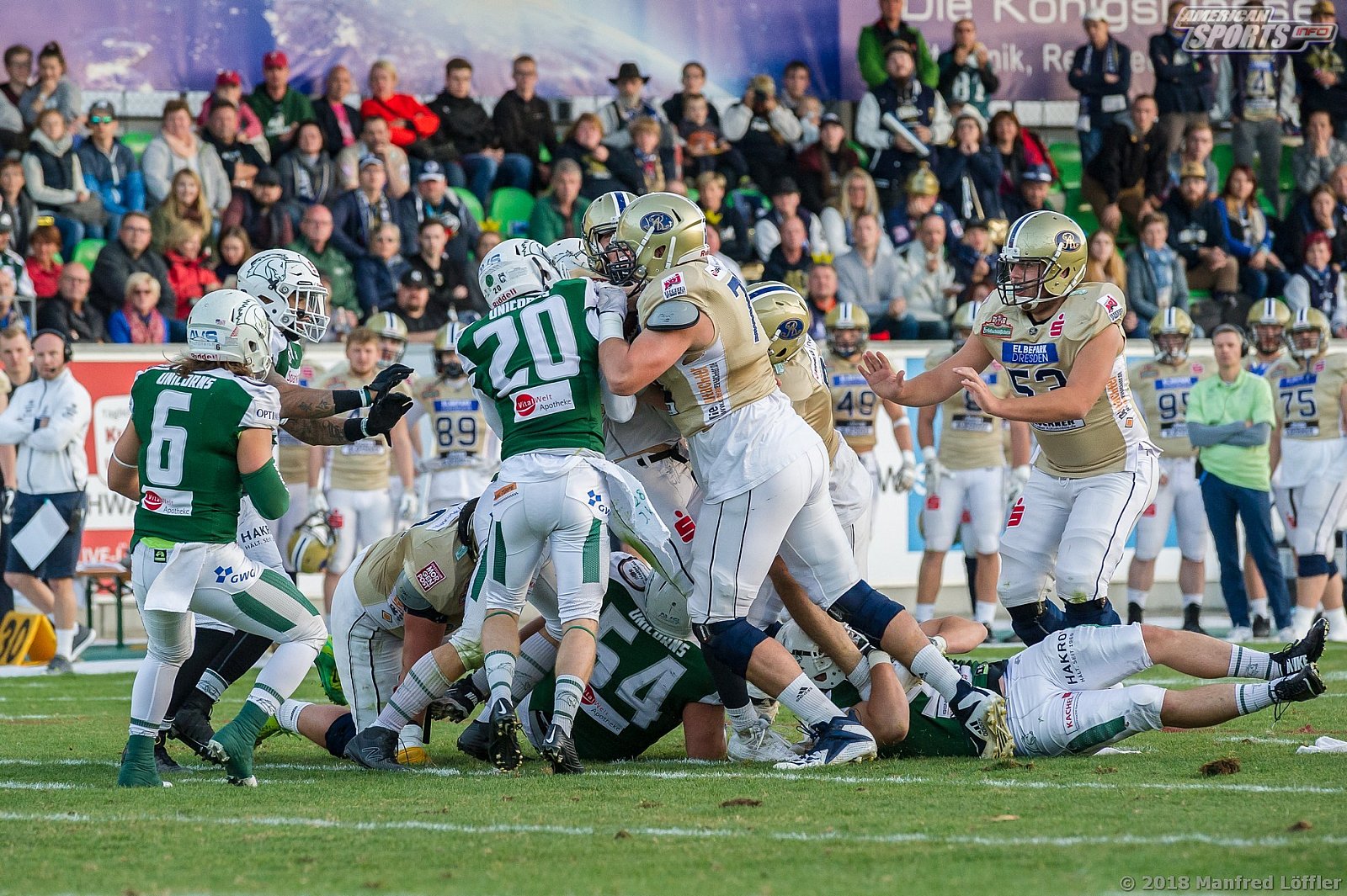 GFL Football: Schwäbisch Hall Unicorns vs Dresden Monarchs 23:07 29.09.2018