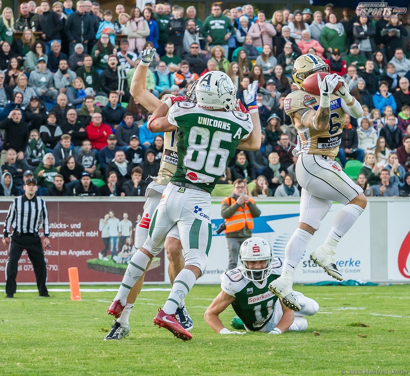 GFL Football: Schwäbisch Hall Unicorns vs Dresden Monarchs 23:07 29.09.2018