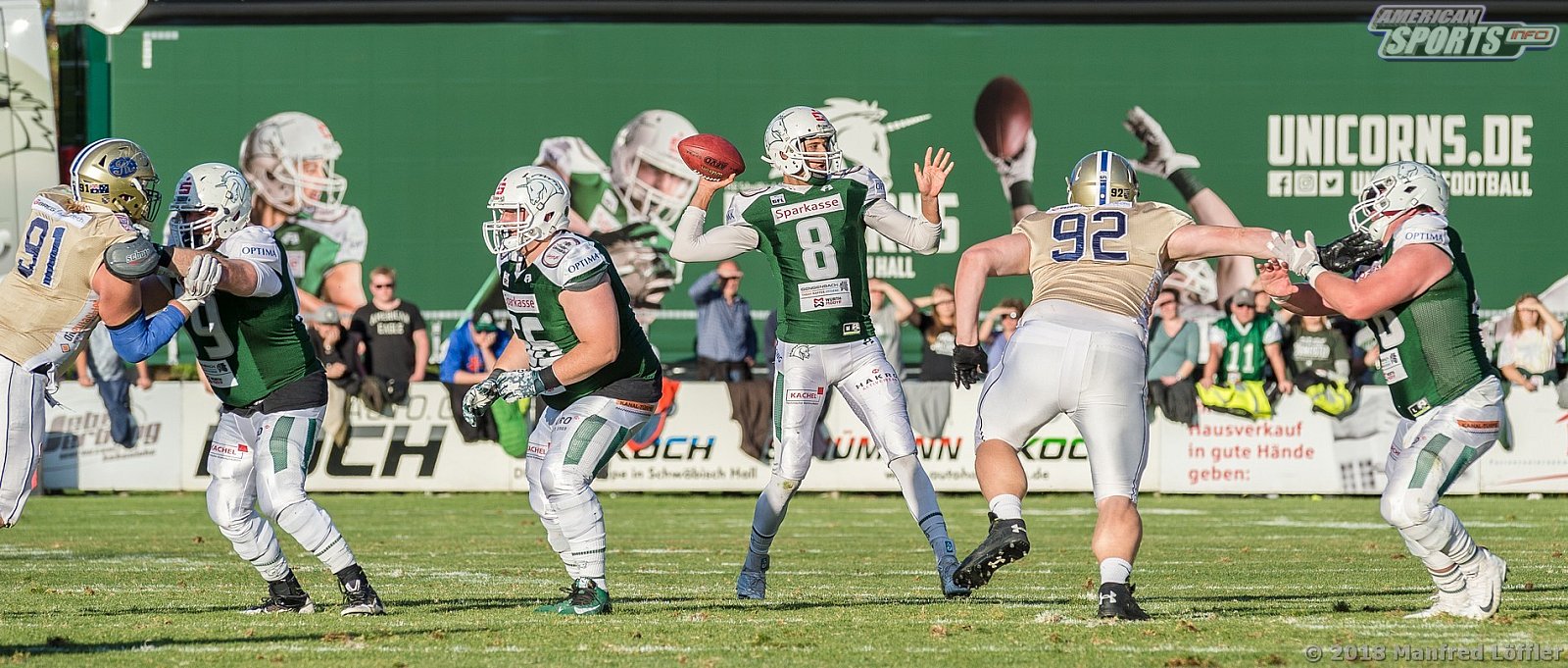 GFL Football: Schwäbisch Hall Unicorns vs Dresden Monarchs 23:07 29.09.2018