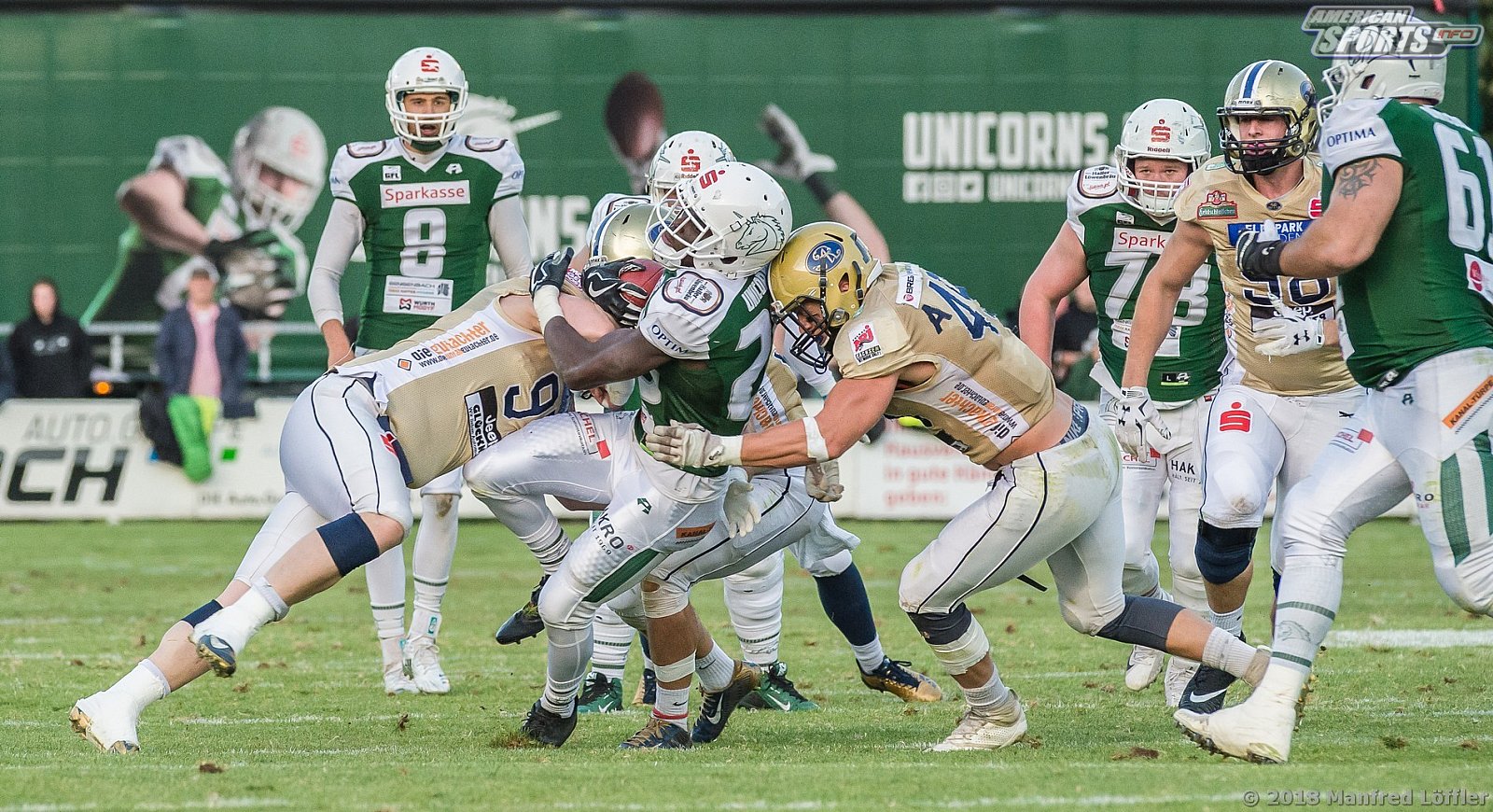 GFL Football: Schwäbisch Hall Unicorns vs Dresden Monarchs 23:07 29.09.2018