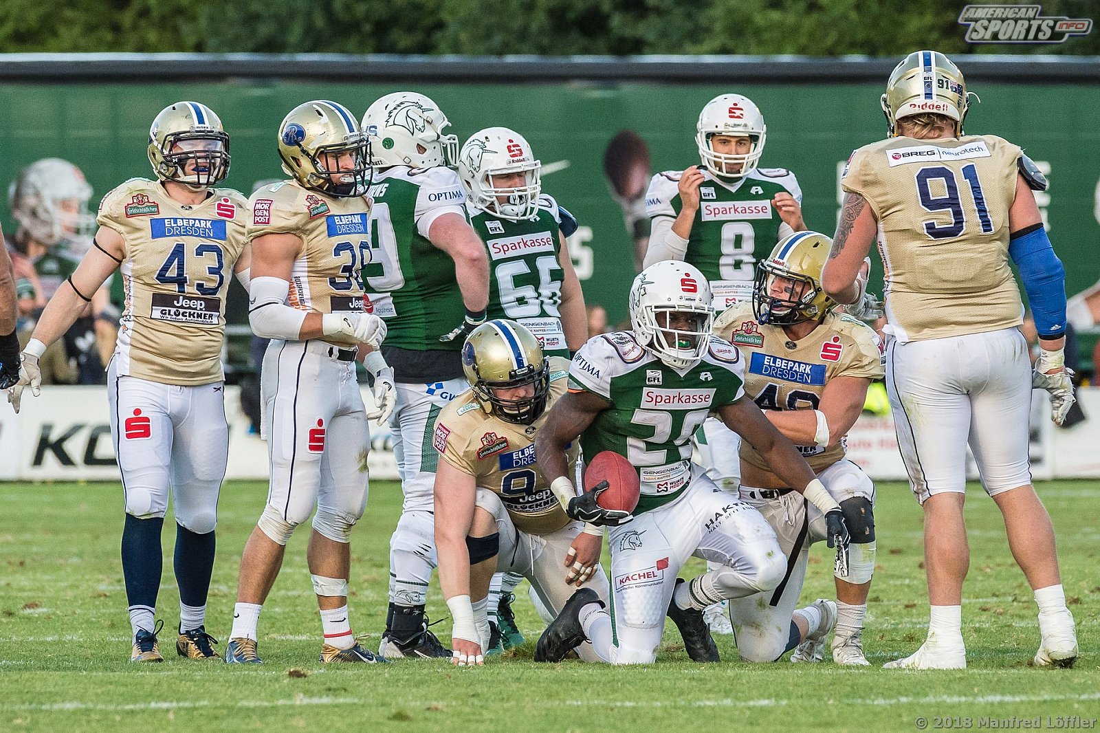 GFL Football: Schwäbisch Hall Unicorns vs Dresden Monarchs 23:07 29.09.2018