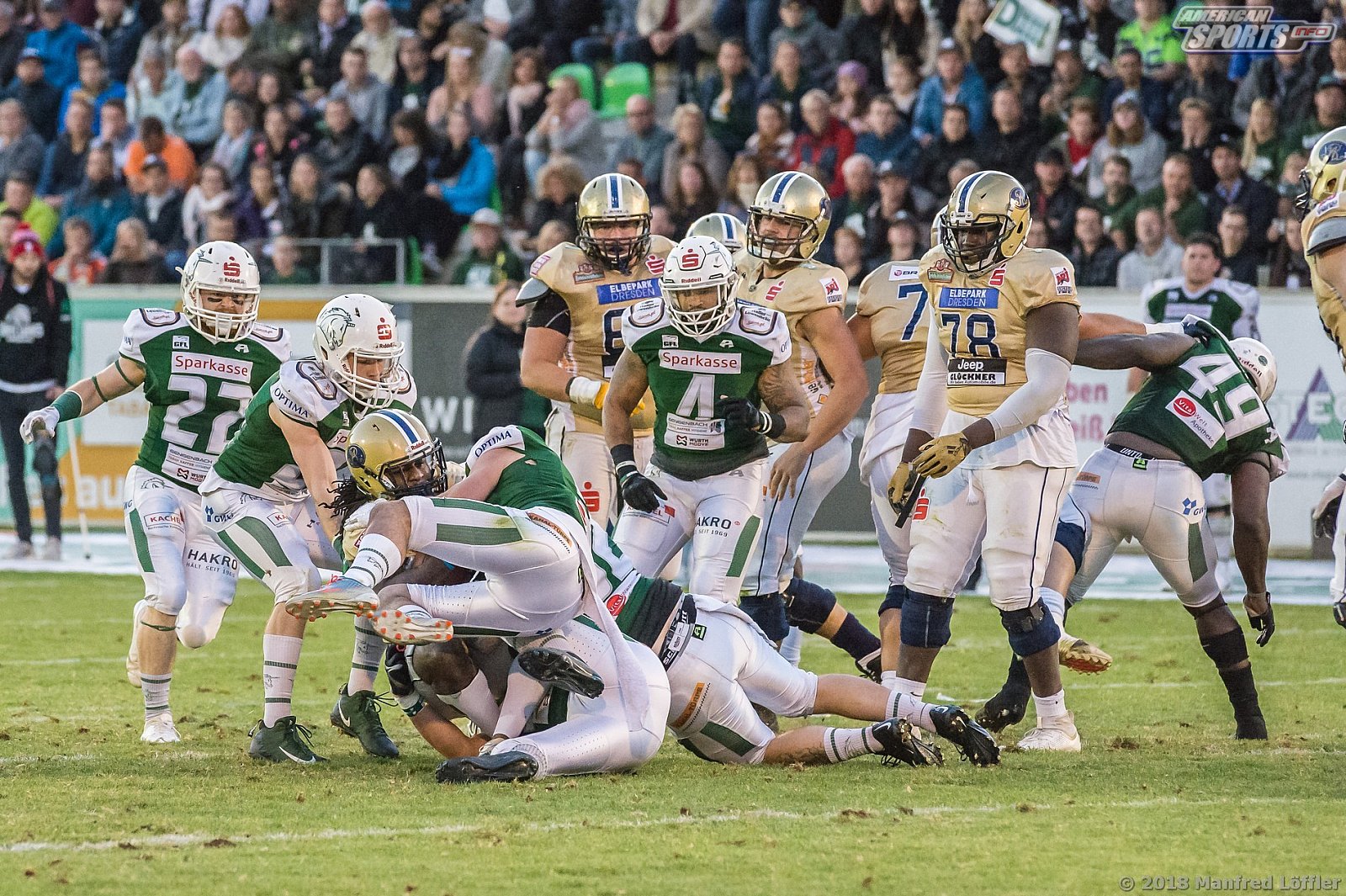 GFL Football: Schwäbisch Hall Unicorns vs Dresden Monarchs 23:07 29.09.2018