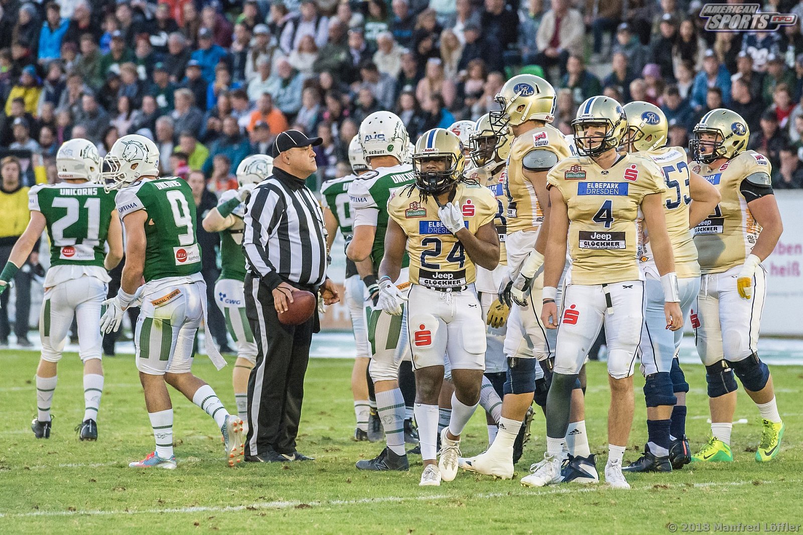 GFL Football: Schwäbisch Hall Unicorns vs Dresden Monarchs 23:07 29.09.2018