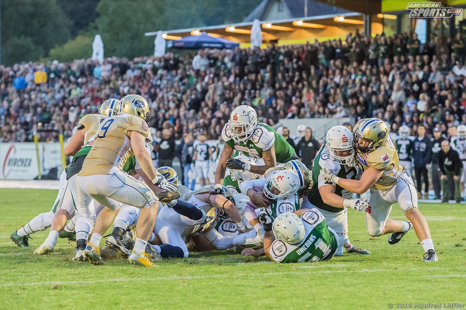 GFL Football: Schwäbisch Hall Unicorns vs Dresden Monarchs 23:07 29.09.2018