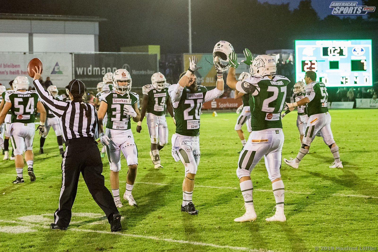 GFL Football: Schwäbisch Hall Unicorns vs Dresden Monarchs 23:07 29.09.2018