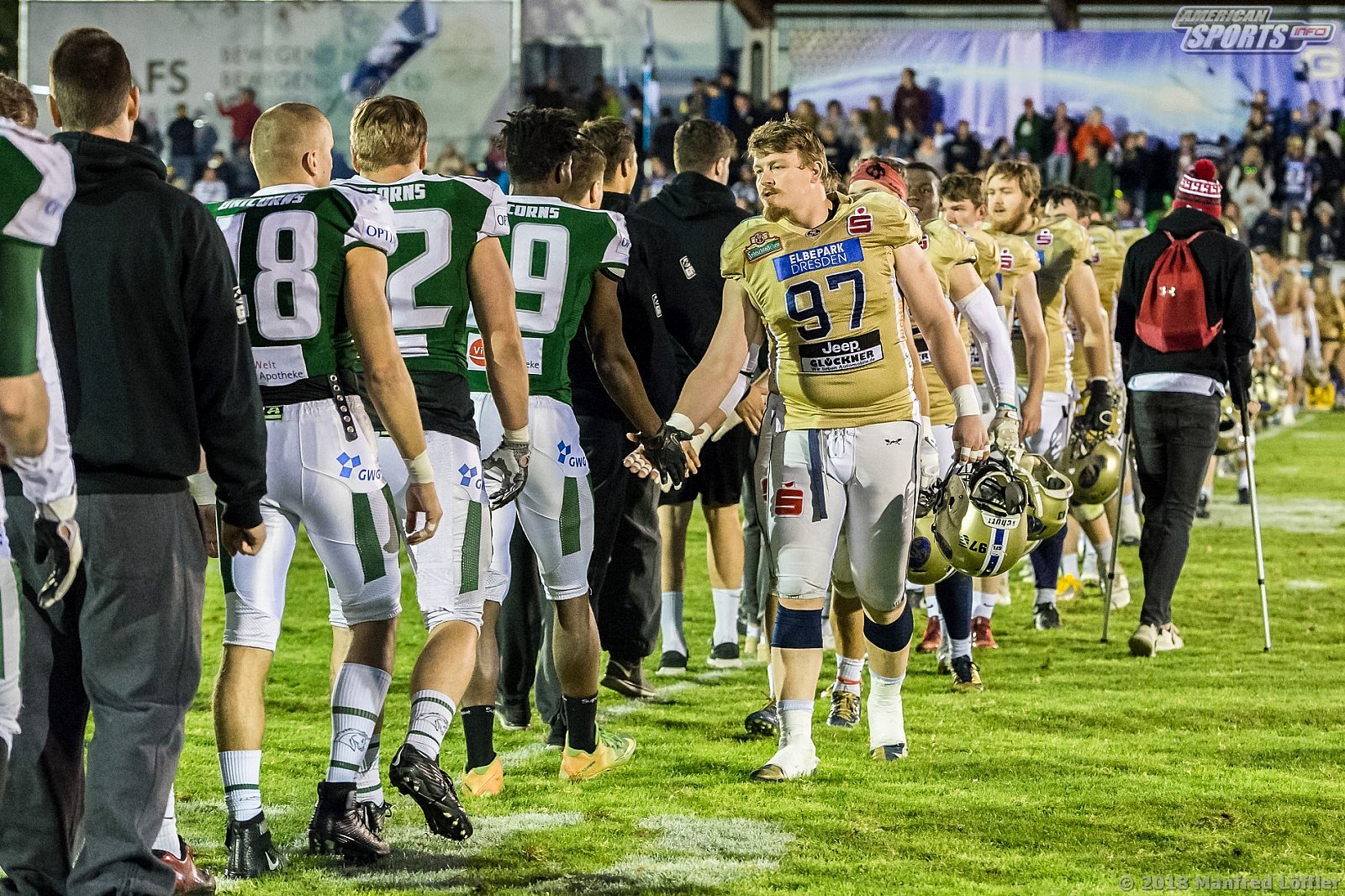 GFL Football: Schwäbisch Hall Unicorns vs Dresden Monarchs 23:07 29.09.2018