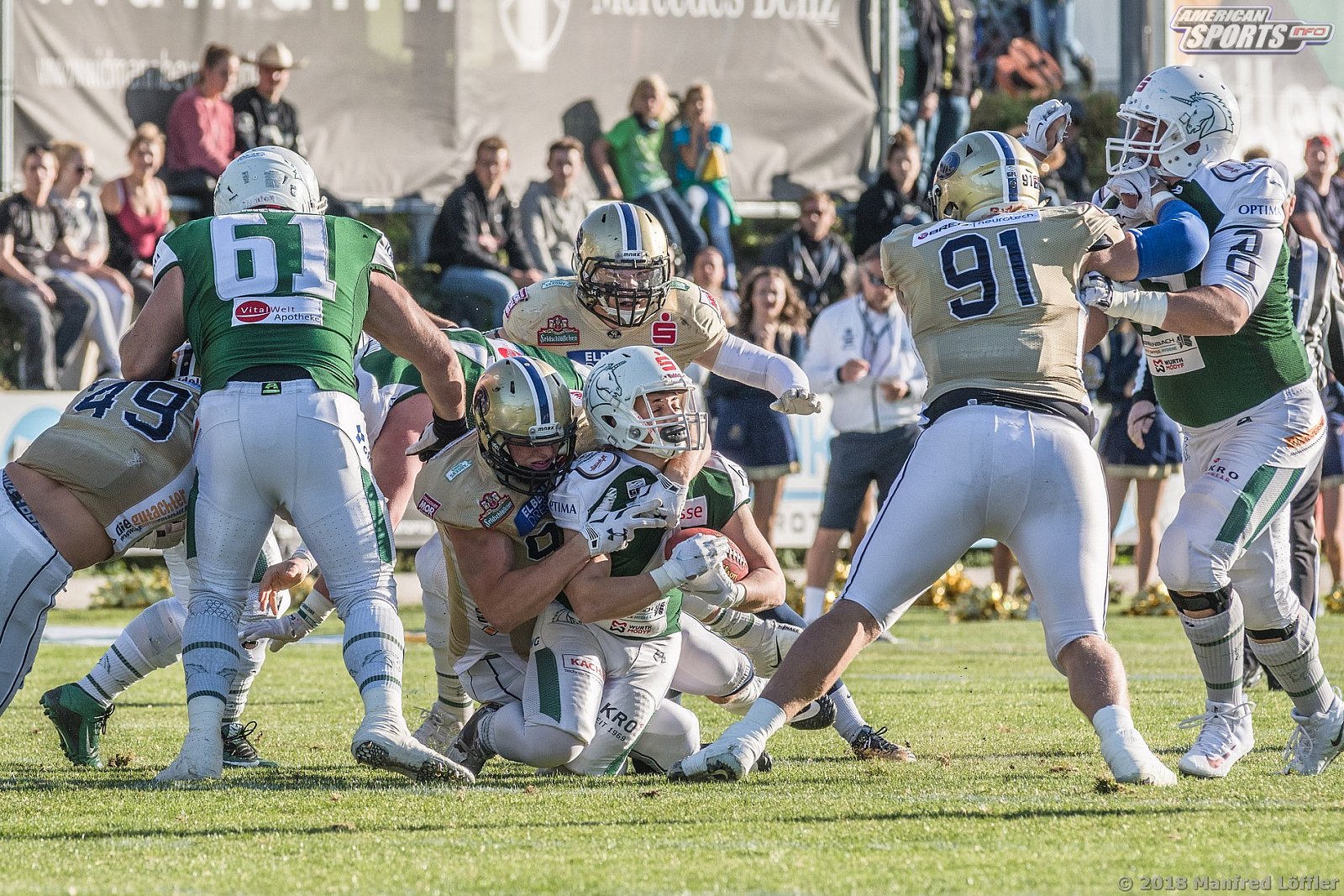 GFL Football: Schwäbisch Hall Unicorns vs Dresden Monarchs 23:07 29.09.2018