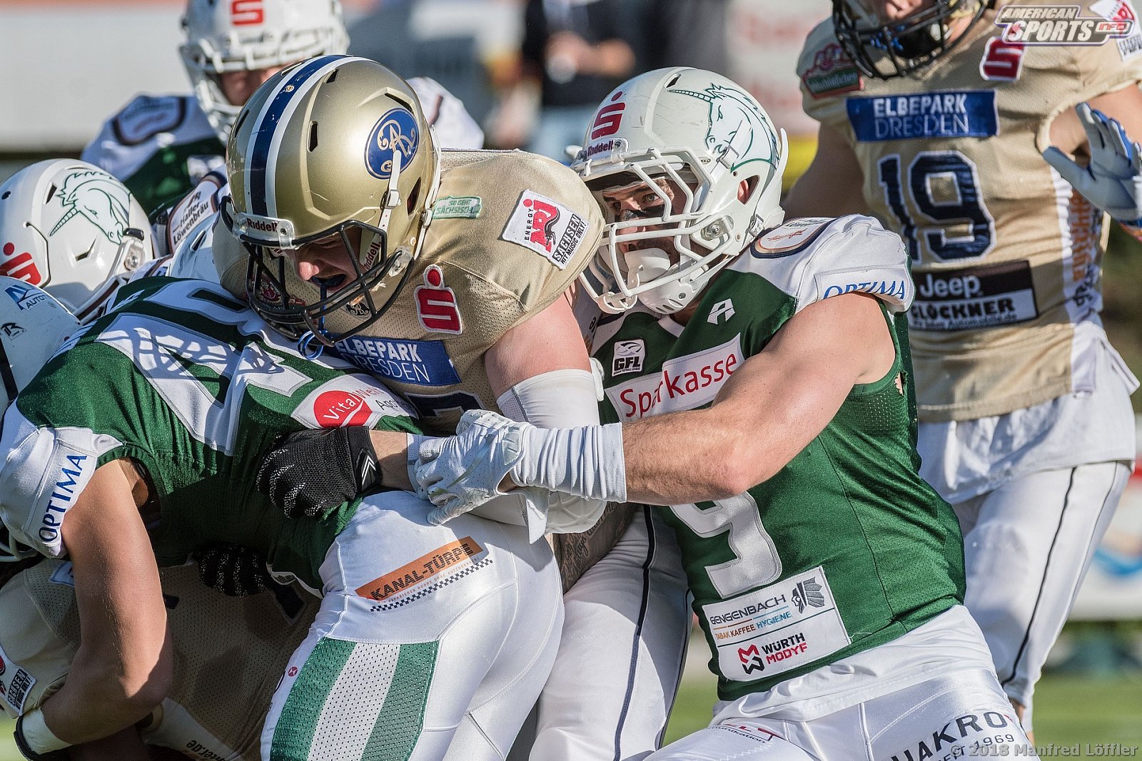 GFL Football: Schwäbisch Hall Unicorns vs Dresden Monarchs 23:07 29.09.2018