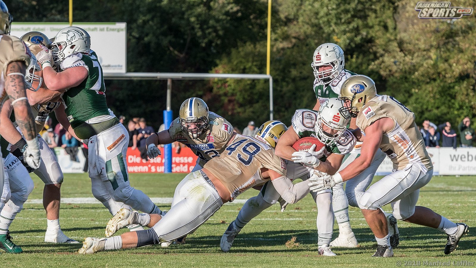 GFL Football: Schwäbisch Hall Unicorns vs Dresden Monarchs 23:07 29.09.2018