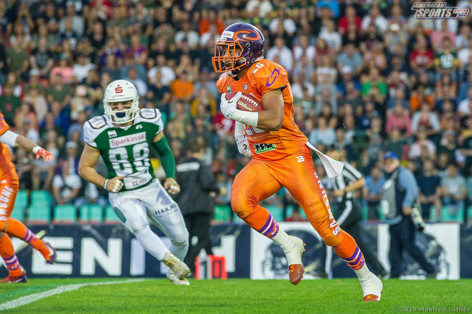 German Bowl 2018 SHU_vs_Frankfurt_Universe - GFL Football: Germanbowl XL Frankfurt vs Hall 19:21 13.10.2018 Galerie 2