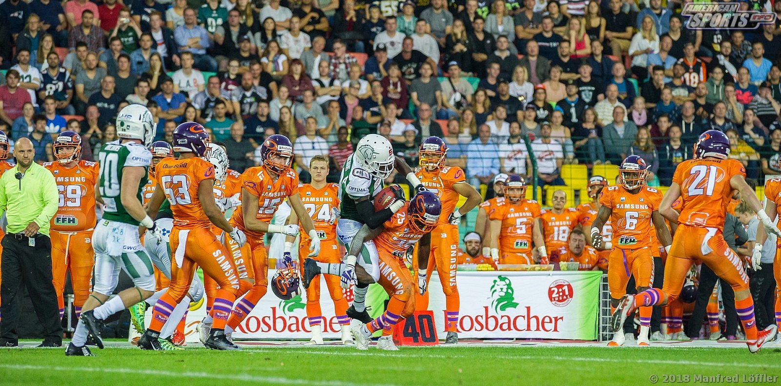German Bowl 2018 SHU_vs_Frankfurt_Universe - GFL Football: Germanbowl XL Frankfurt vs Hall 19:21 13.10.2018 Galerie 2