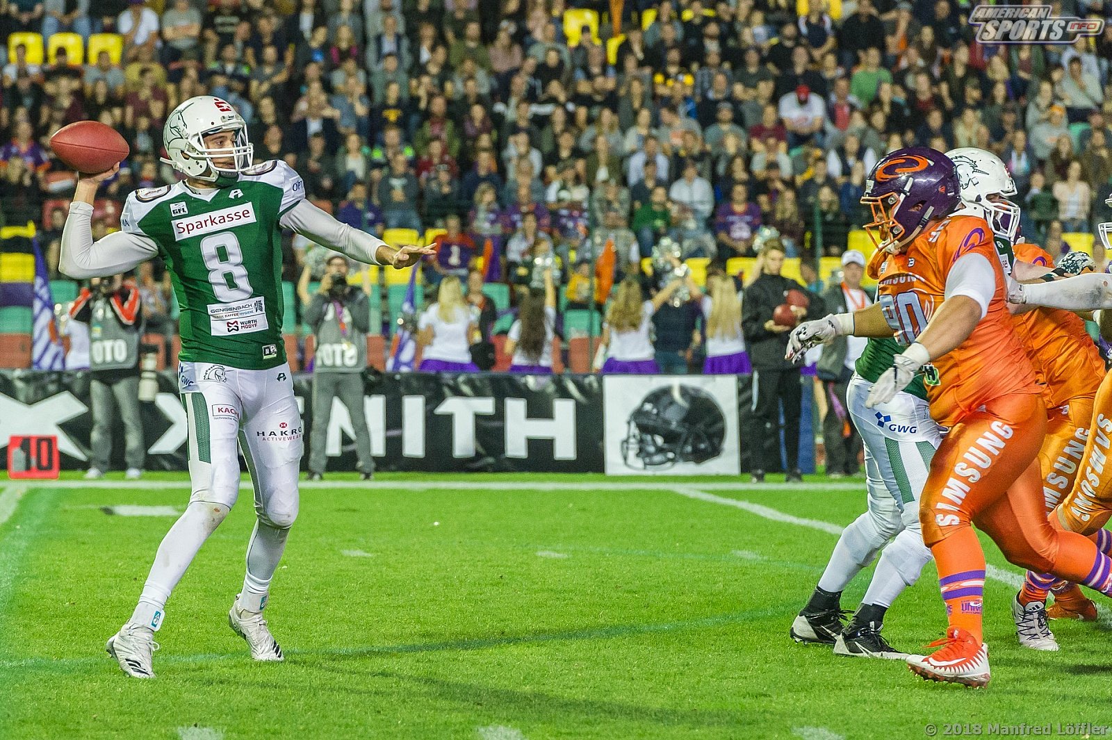 German Bowl 2018 SHU_vs_Frankfurt_Universe - GFL Football: Germanbowl XL Frankfurt vs Hall 19:21 13.10.2018 Galerie 2